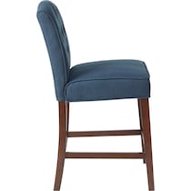 rossler blue counter height stool   