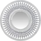 Round Crystal Spoke Wall Mirror