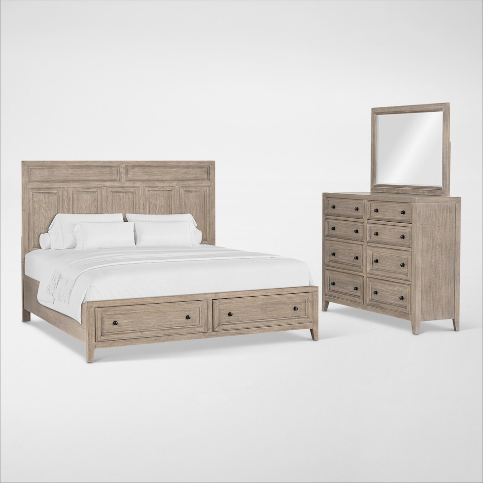 rowan bedroom neutral  pc king bedroom   