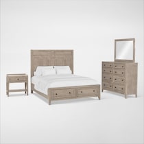 rowan bedroom neutral  pc queen bedroom   