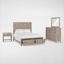 rowan bedroom neutral  pc queen bedroom   