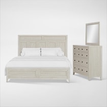 rowan bedroom white  pc king bedroom   