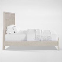 rowan bedroom white king bed   