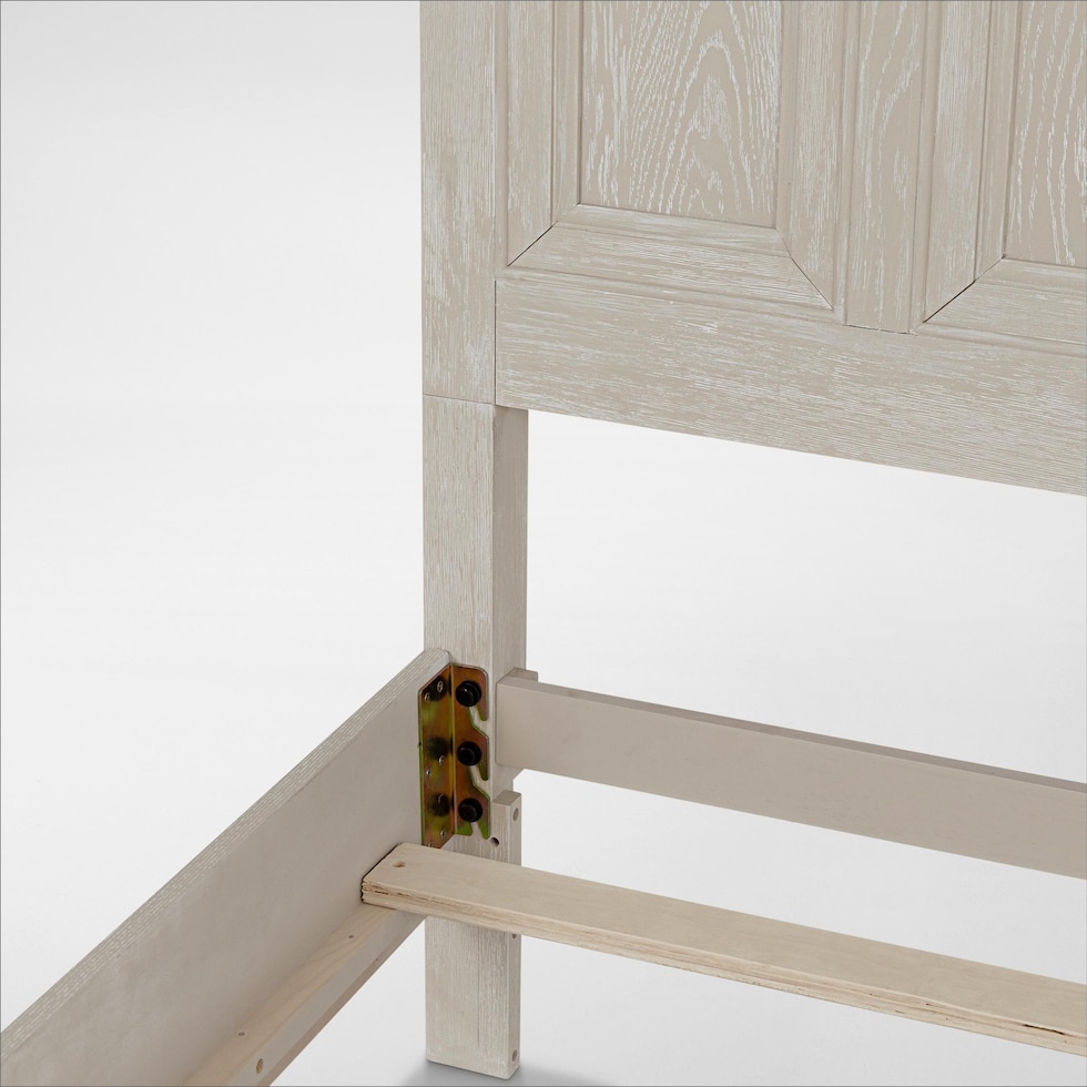 rowan bedroom white king bed   