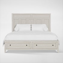 rowan bedroom white king bed   