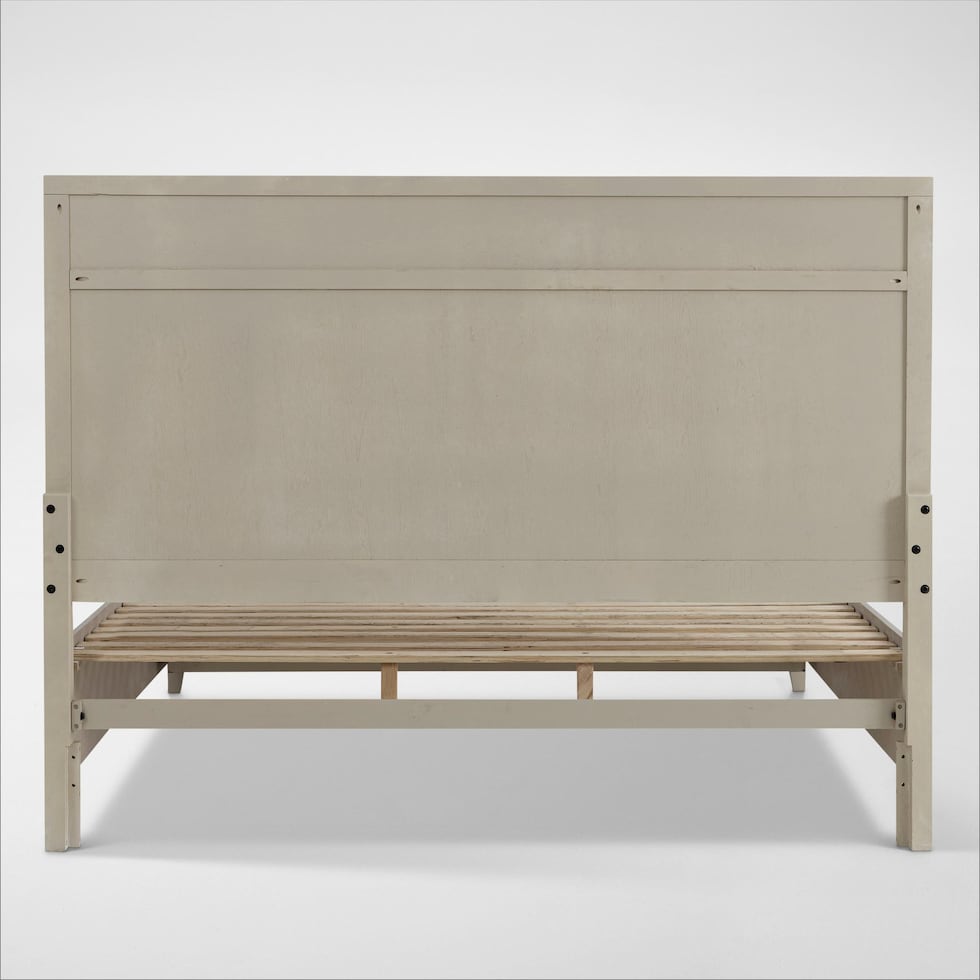 rowan bedroom white king bed   