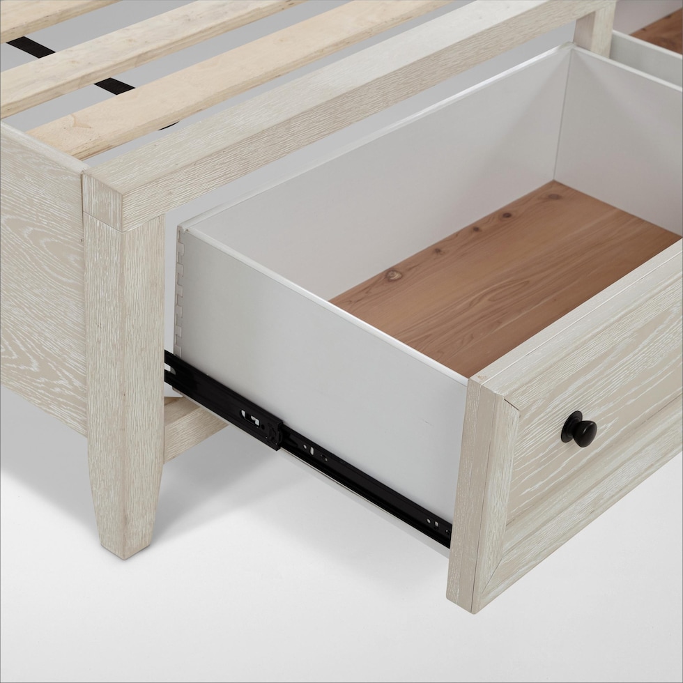 rowan bedroom white king bed   