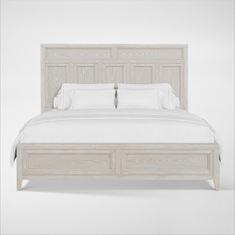 rowan bedroom white queen bed   