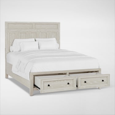 Rowan Queen Storage Bed - White