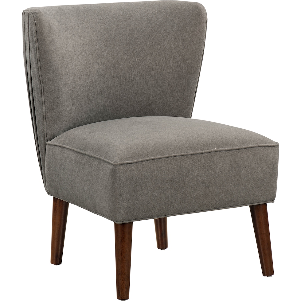 rowan gray accent chair   