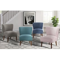 rowan gray accent chair   