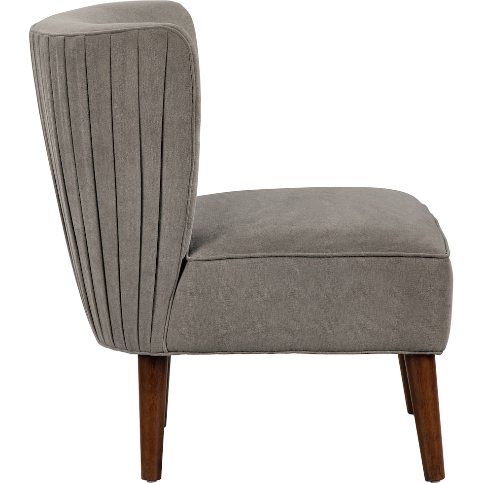 rowan gray accent chair   