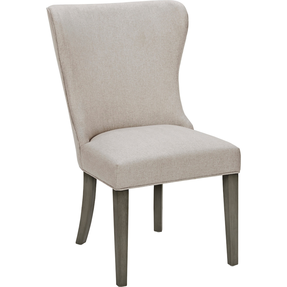 rowena gray dining chair   