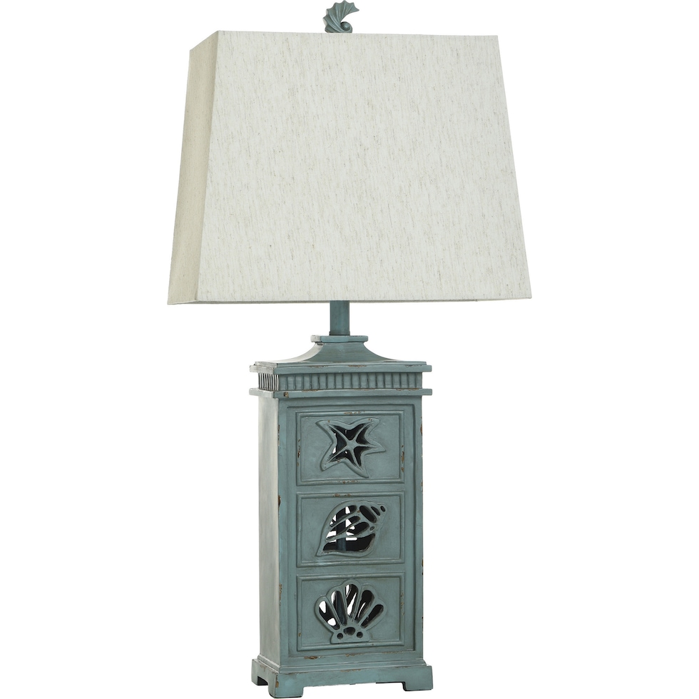 roxana blue table lamp   