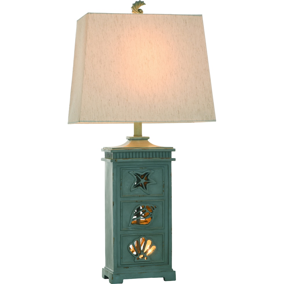 roxana blue table lamp   