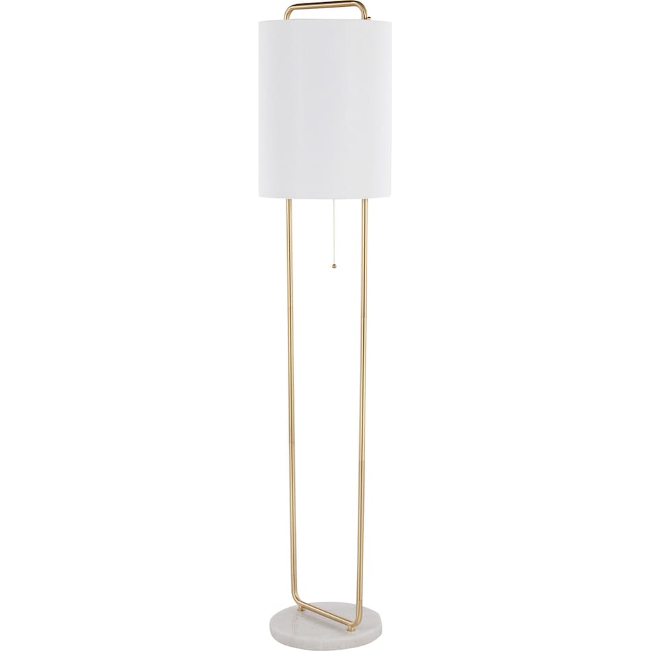 roxette white floor lamp   
