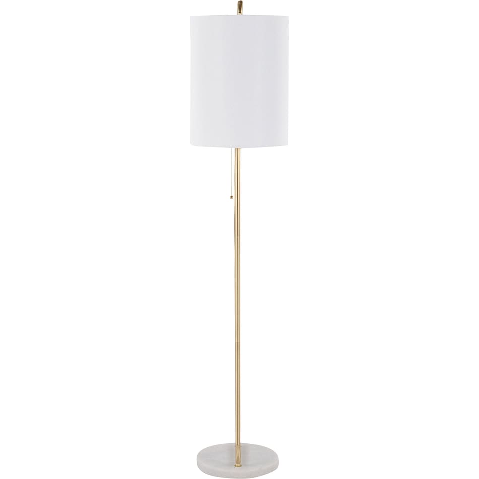 roxette white floor lamp   