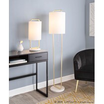 roxette white table lamp   