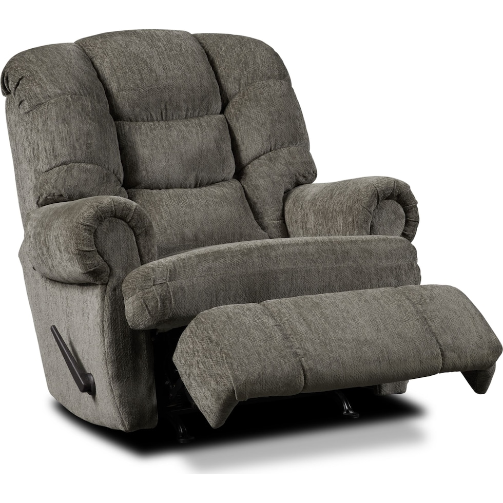 roy dark brown manual recliner   