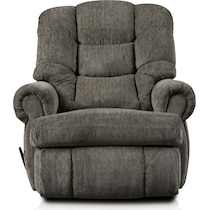 roy dark brown manual recliner   