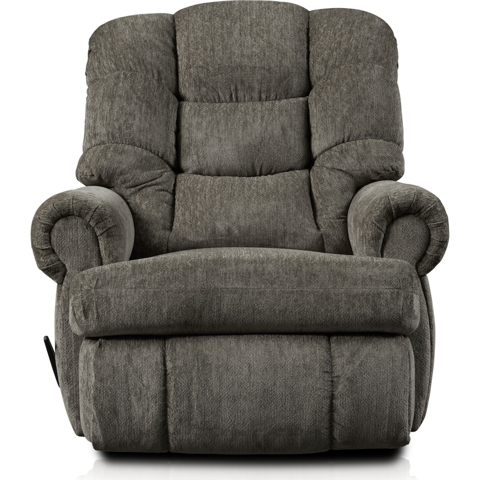 roy dark brown manual recliner   