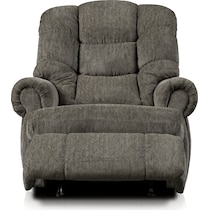 roy dark brown manual recliner   