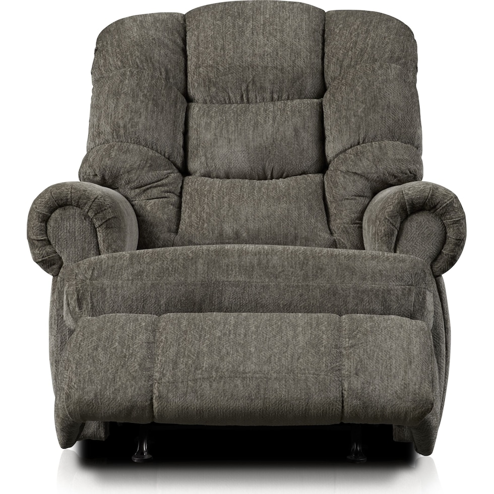 roy dark brown manual recliner   