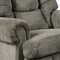 roy dark brown manual recliner   