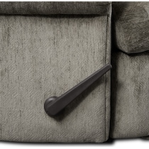 roy dark brown manual recliner   