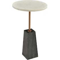 roya white accent table   