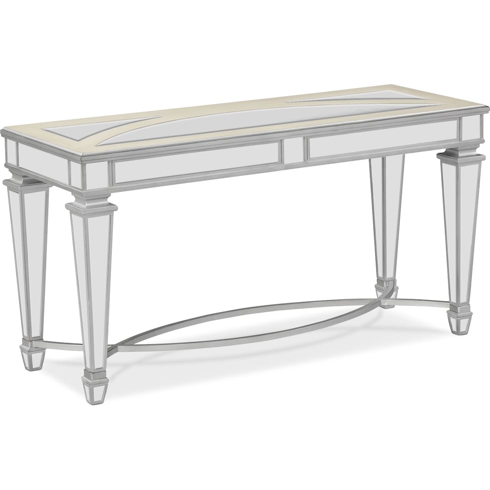 royale mirrored sofa table   