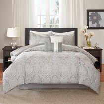 rubee gray king bedding set   