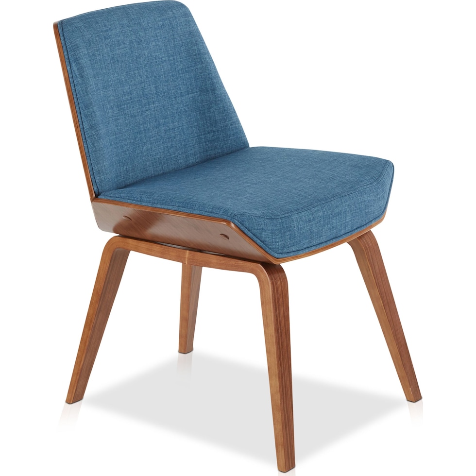 rubeus blue accent chair   