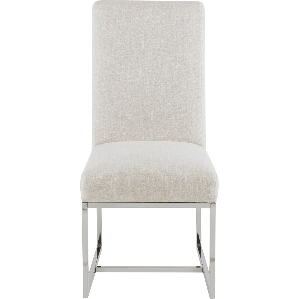 rubeus white chair   
