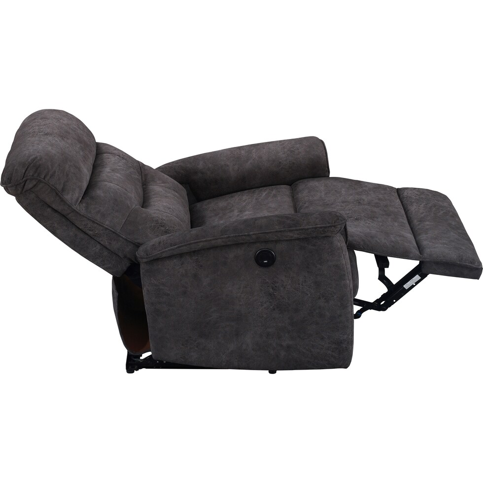 rudolph gray power recliner   