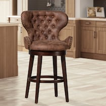 rudy dark brown bar stool   