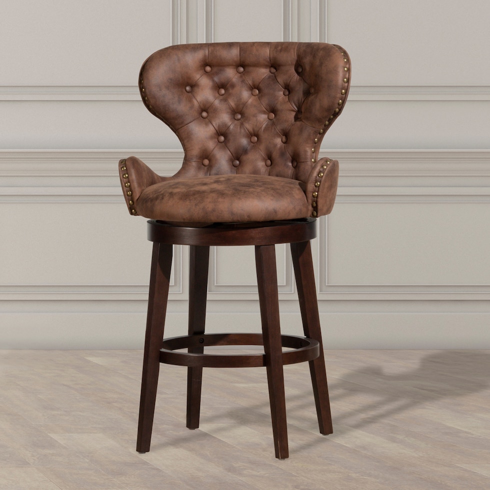 rudy dark brown counter height stool   