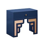 rue navy natural nightstand   