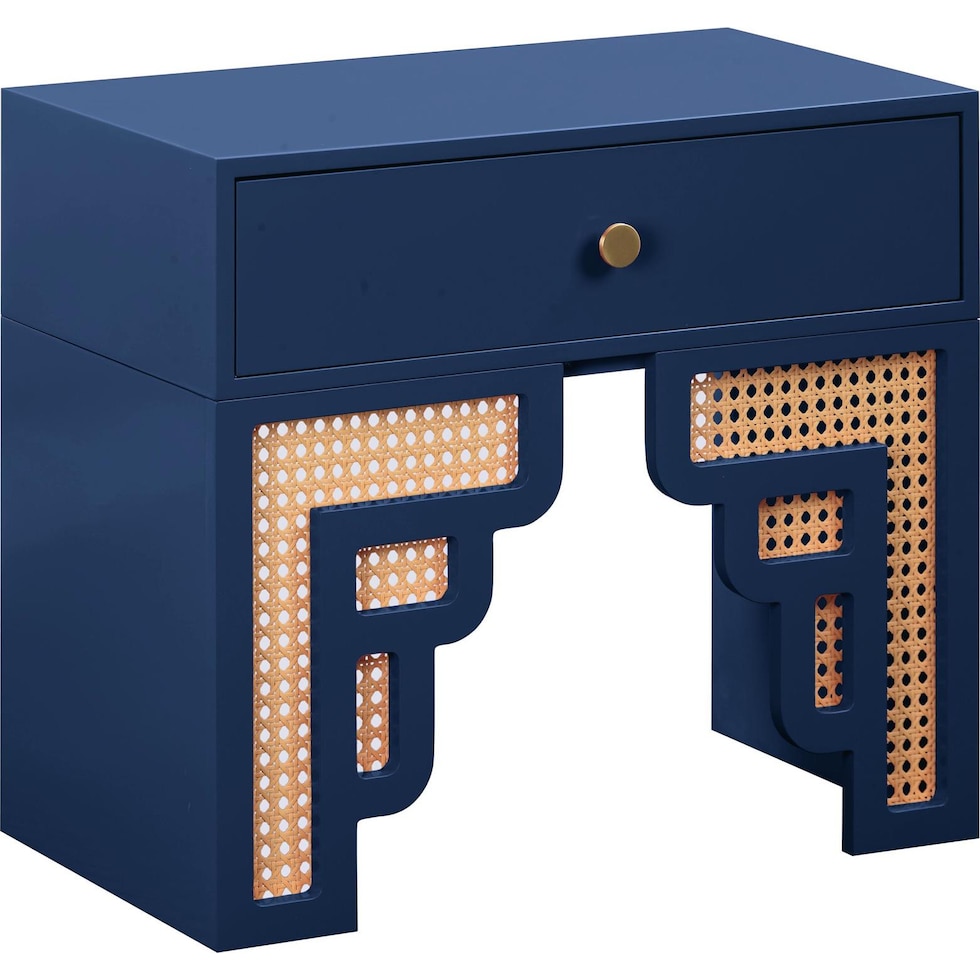 rue navy natural nightstand   