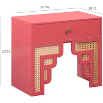 rue pink natural nightstand   