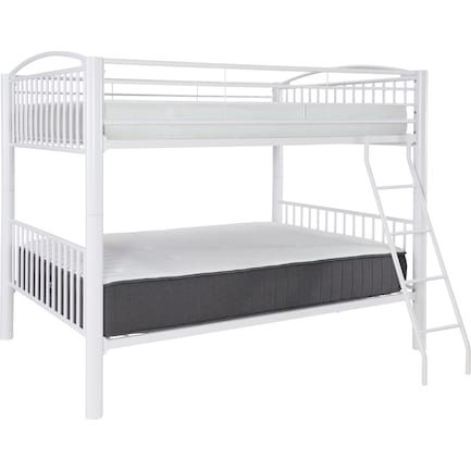 Rufio Full Over Full Bunk Bed - White
