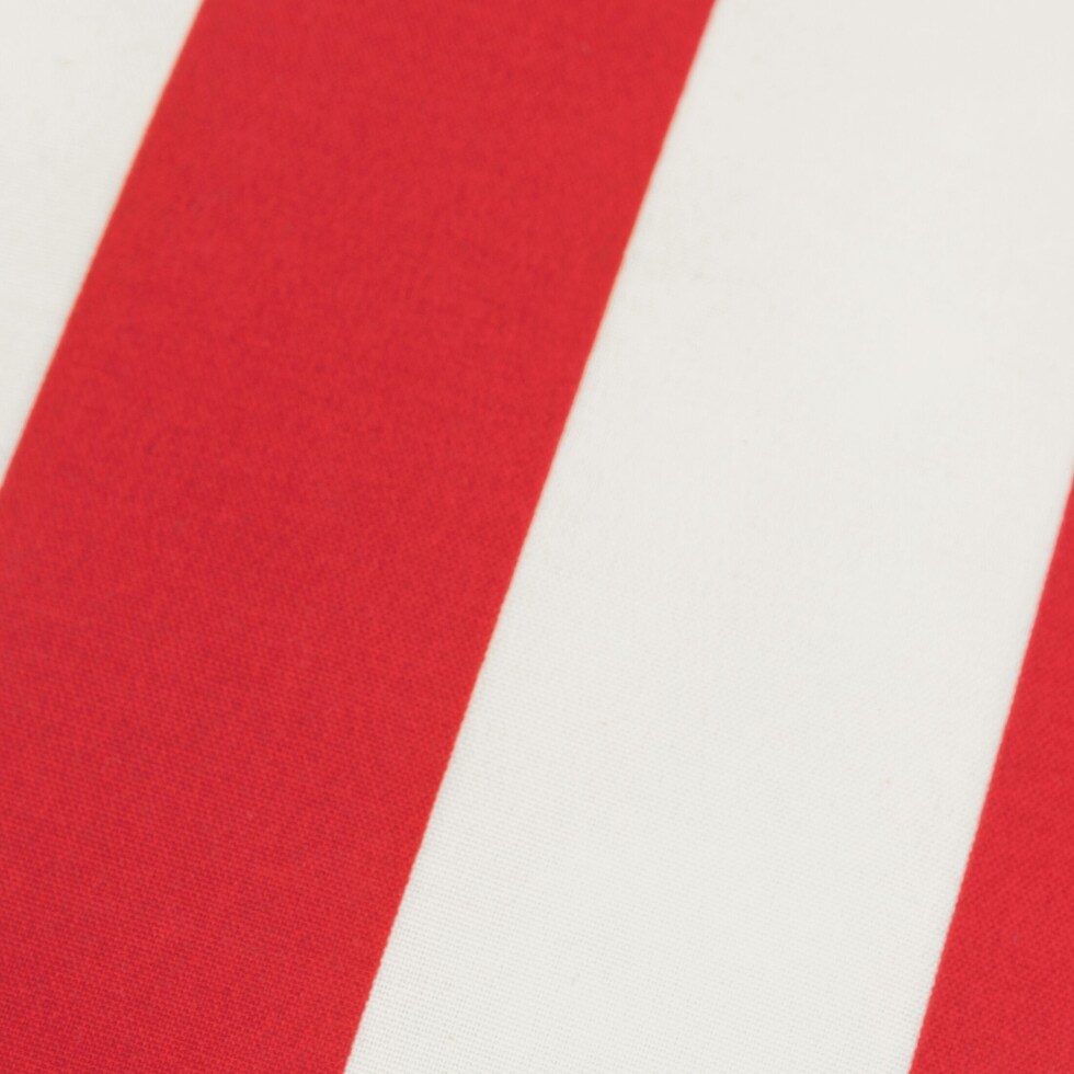 rugby red white outdoor pillow   