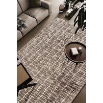 rumi caramel ivory area rug  x    