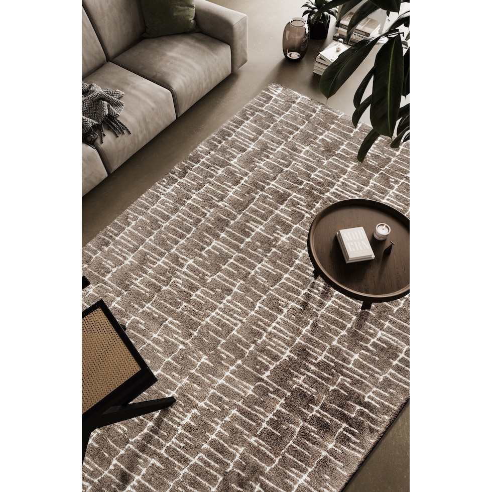 rumi caramel ivory area rug  x    
