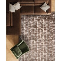 rumi caramel ivory area rug  x    