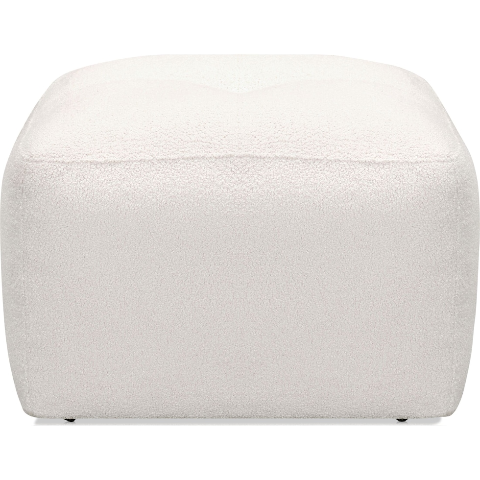 rupi white ottoman   