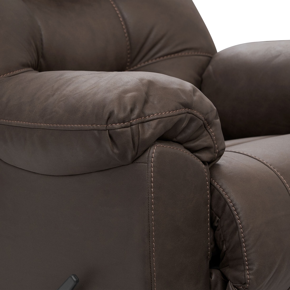 russ dark brown recliner   