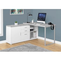 russell white desk   