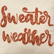 Sweater Weather 20"x20" Pillow - Rust