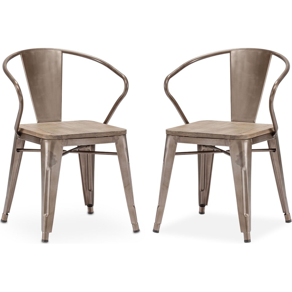 rustica steel outdoor chair set   